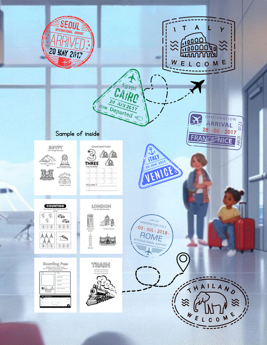 Preschool Travel Activity Book - Digital Download