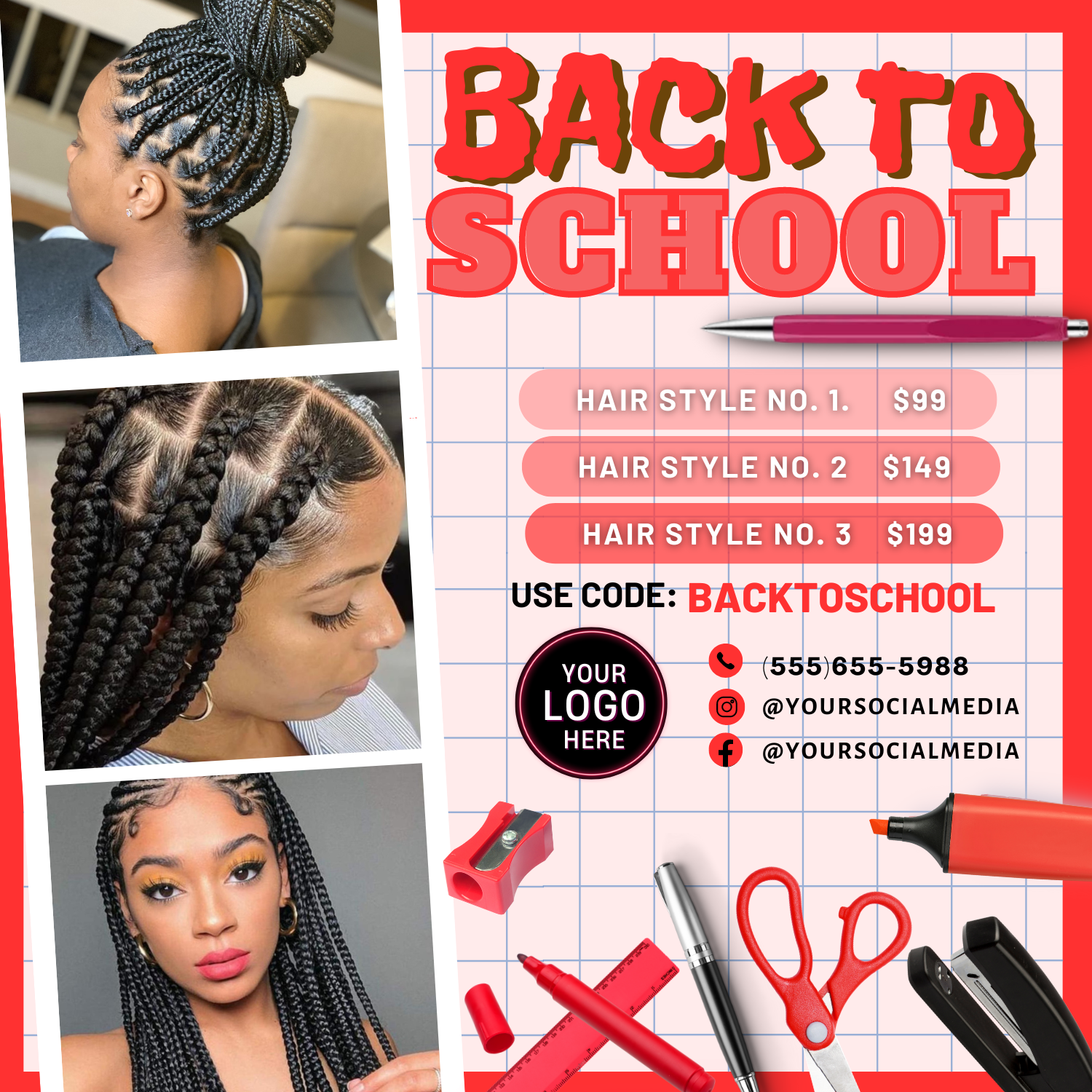 Back 2 School Flyer Template (ONLY)