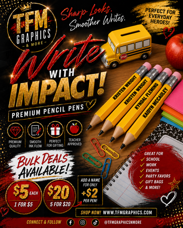 Premium Pencil Pen | Personalized Pencil Pen | Novelty Ink Pen | Teacher Gift
