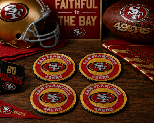 San Francisco 49ers Coaster Set