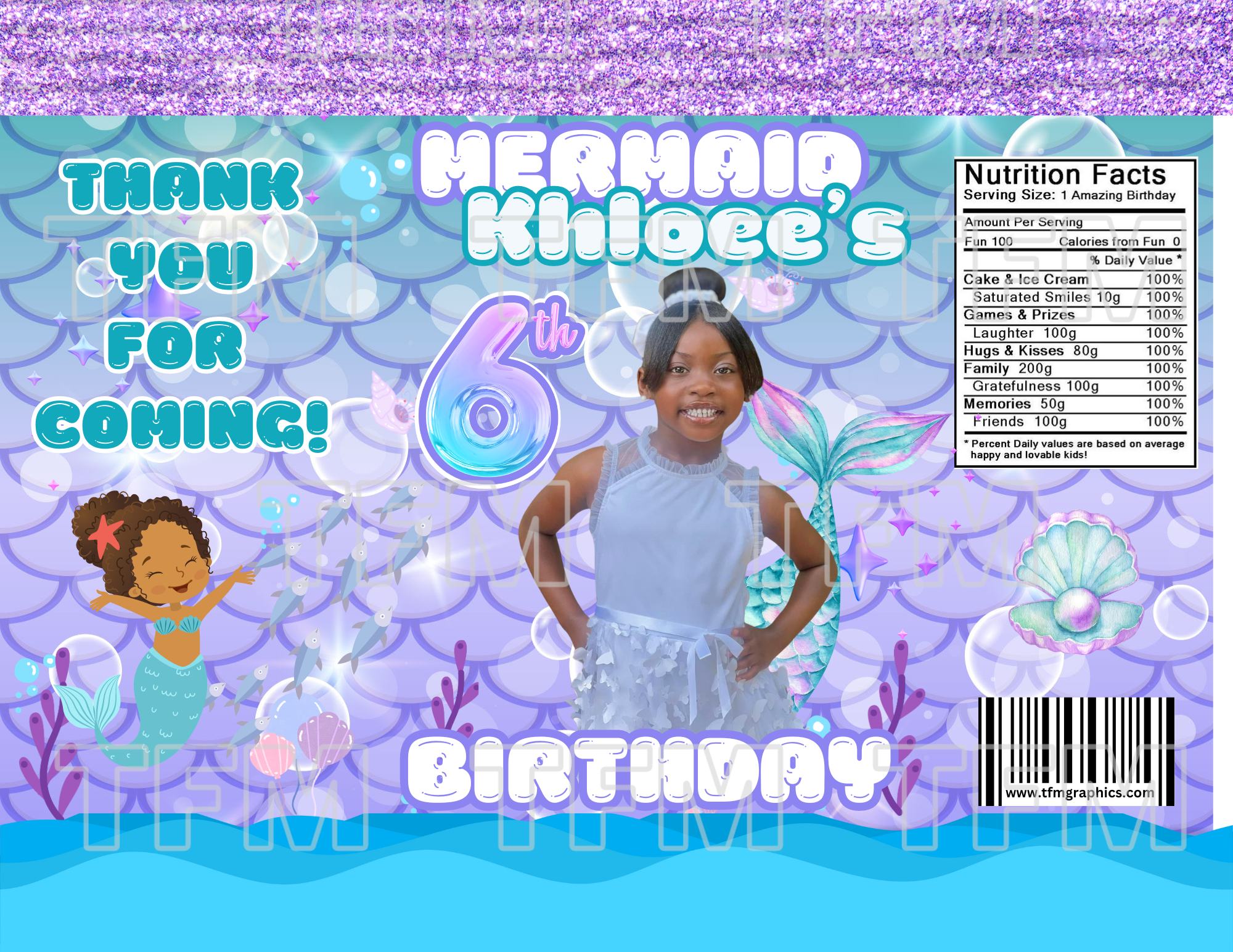 Little Mermaid Template (ONLY)