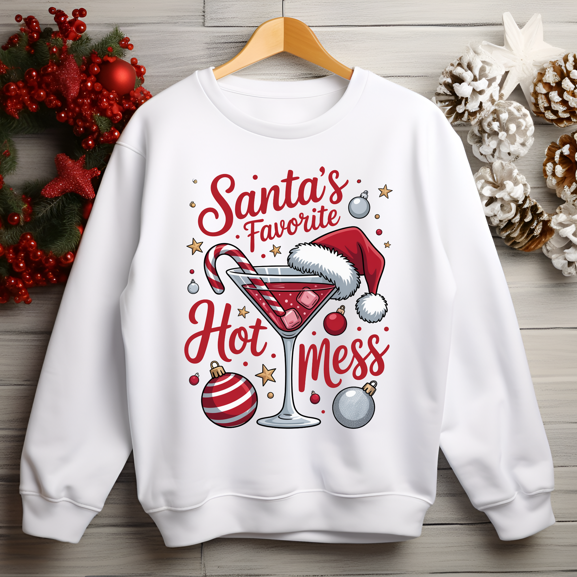 "Santa's Favorite Hot Mess" Sweatshirt