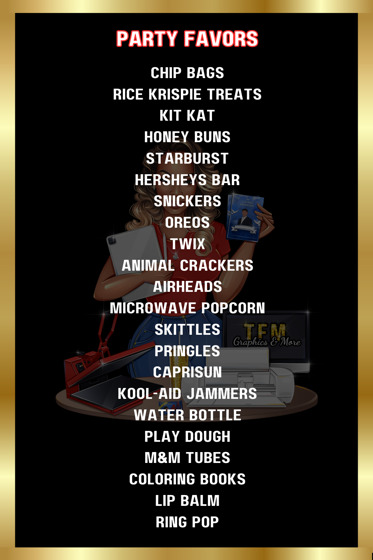 Party Packages (Unfilled)
