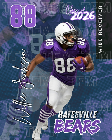 Senior Football Poster - 16"x20"
