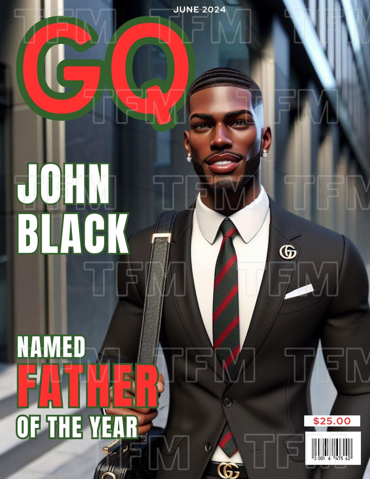 GQ Magazine Editable Template