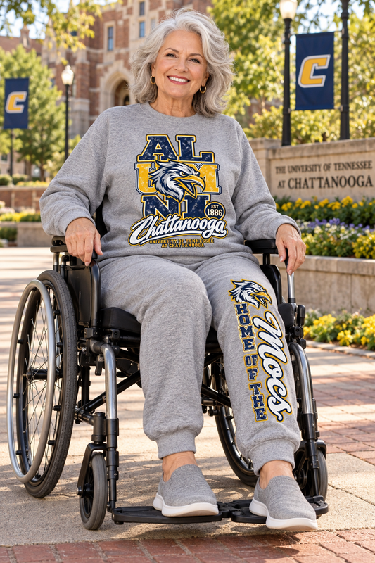 UT Chattanooga Alumni Jogging Suit | Unisex | Mocs Sweatshirt & Jogger Set