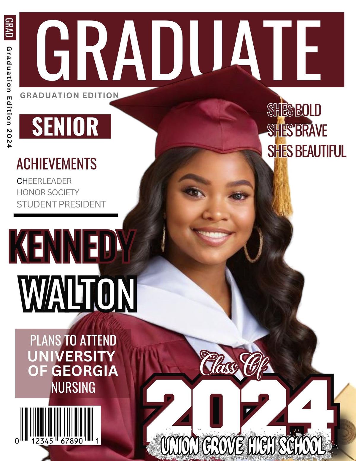 Graduation Lettering Magazine Graduation Magazine Cover