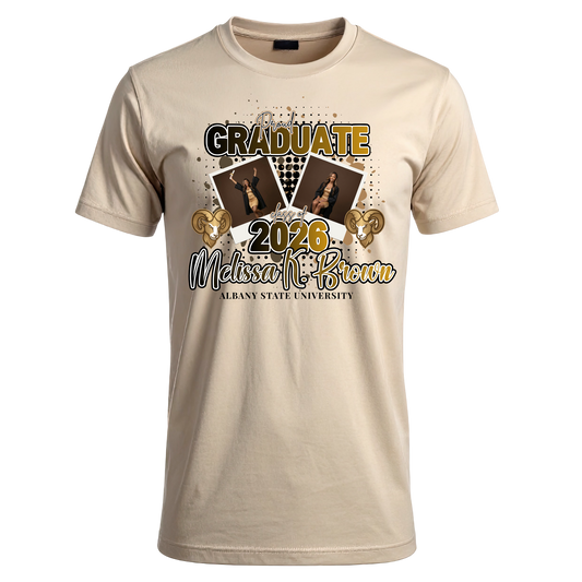Custom Graduation T-Shirt | 2 Styles to Choose From | Personalized Class of 2026 Shirt | Senior Graduation Photo Shirt | Family Graduation Tee