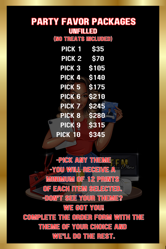 Party Packages (Unfilled)