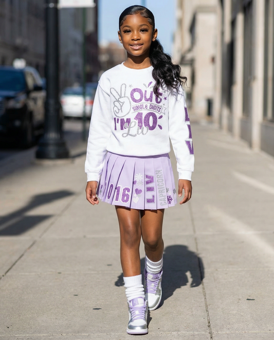 Birthday Skirt/Sweatshirt Set