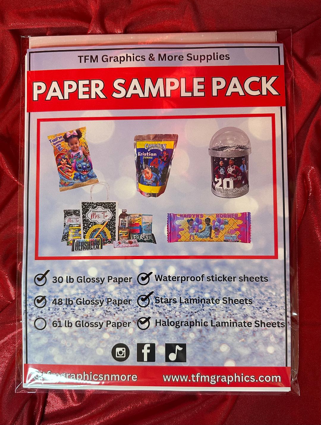 Paper Package Sample Sample Sample Paper Pack
